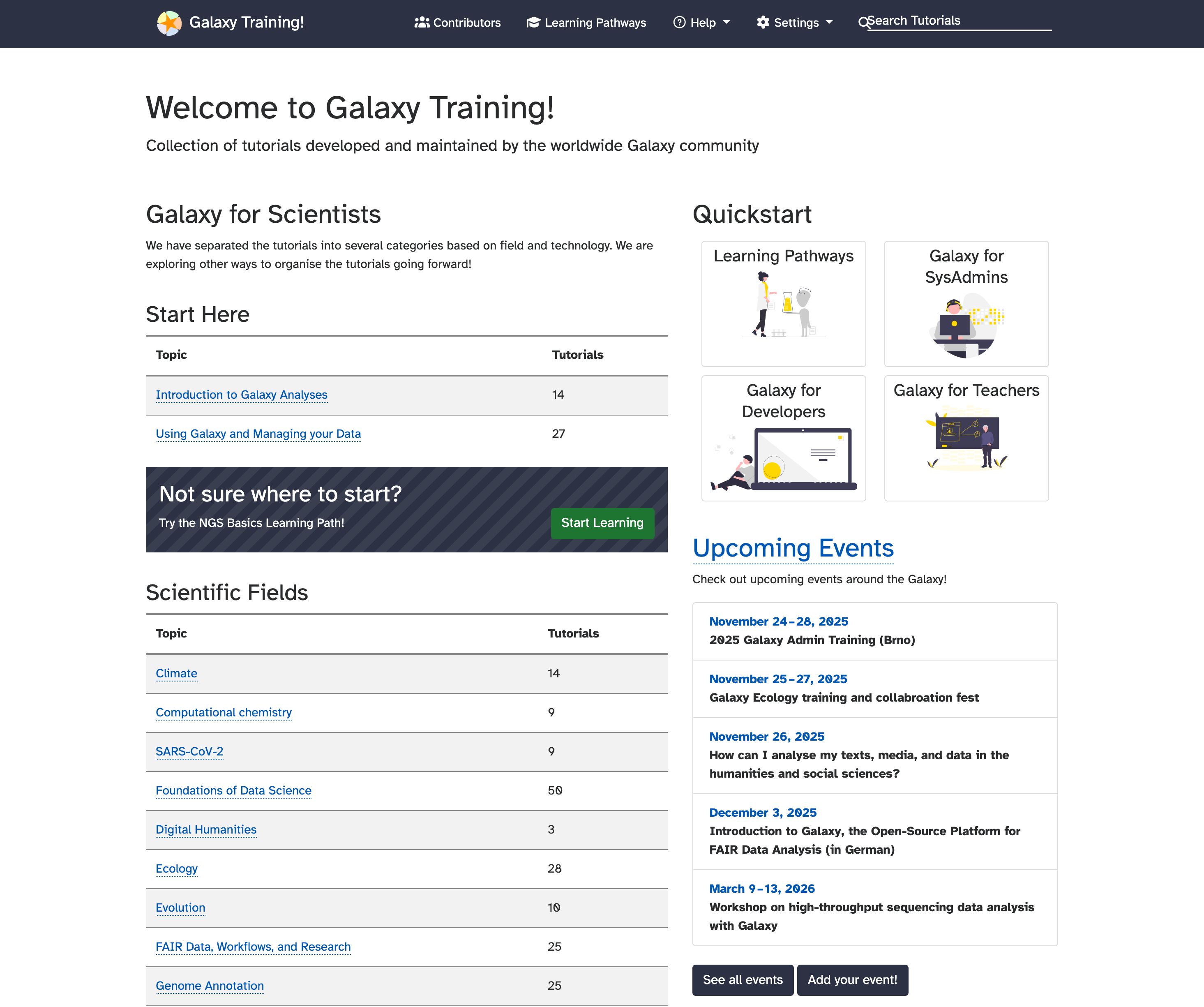Galaxy Training! screenshot